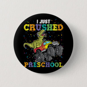 Ik heb net kleuterschool dinosaurus T-rex Gaming M Ronde Button 5,7 Cm
