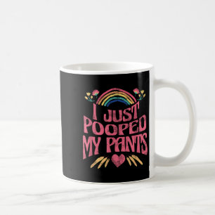 Ik heb net mijn broek gepoept Grappige volwassen h Koffiemok