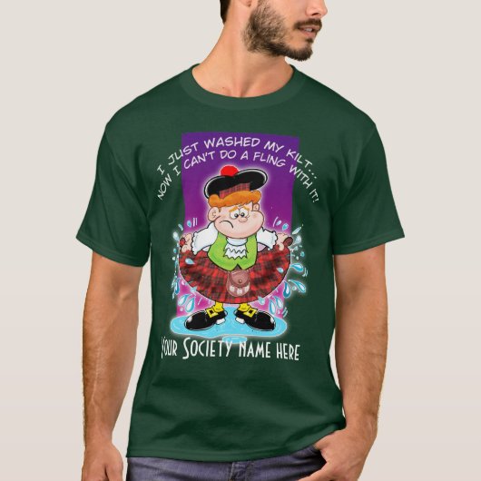 Ik heb net mijn kilt gewassen t-shirt (Voorkant)