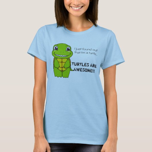 Ik heb net ontdekt dat ik een schildpad ben... T s T-shirt (Voorkant)