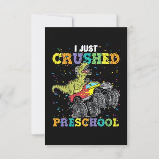 Ik heb net Preschool Dinosaur gekreukeld Kaart (Voorkant)