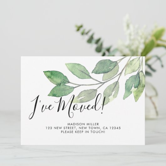 Ik heb New Home Greenery verplaatst Aankondiging (Staand voorkant)