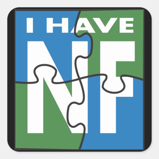 Ik heb NF Vierkante Sticker (Voorkant)