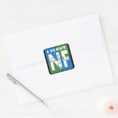 Ik heb NF Vierkante Sticker (Envelop)