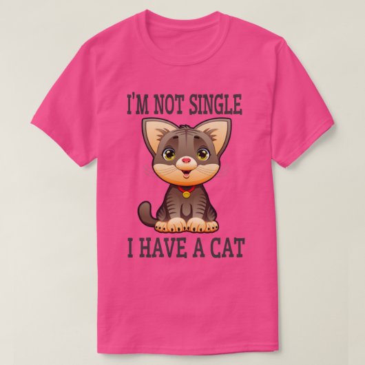 Ik heb niet alleen een kattenlampontwerp t-shirt (Design voorkant)