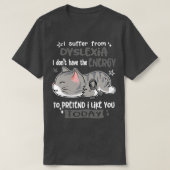 Ik heb niet de energie om P T-shirt (Design voorkant)