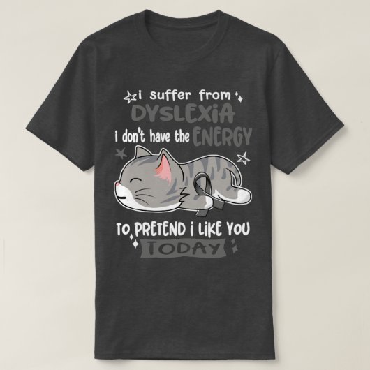 Ik heb niet de energie om P T-shirt (Design voorkant)