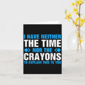 Ik heb niet de tijd of de Crayons om de Kaart (Gele Bloem)