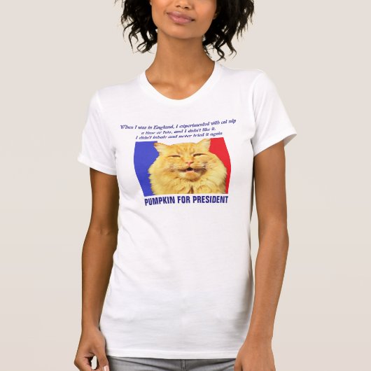 Ik heb niet ingeademd - Pompoen voor President T-shirt (Voorkant)