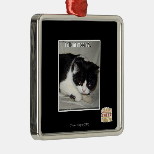 Ik heb niet meen 2 metalen ornament (Rechts)