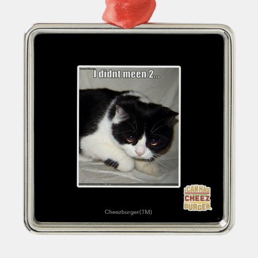 Ik heb niet meen 2 metalen ornament (Voorkant)