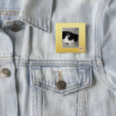 Ik heb niet meen 2 vierkante button 5,1 cm (In situ)