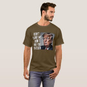 Ik heb niet op de misdadiger Trump gestemd T-shirt (Voorkant volledig)