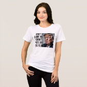 Ik heb niet op de misdadiger Trump gestemd Tri-Blend Shirt (Voorkant volledig)