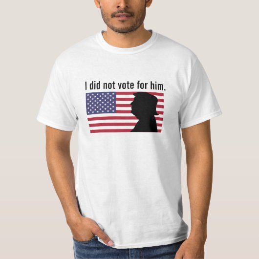 Ik heb niet op Trump gestemd T-shirt (Voorkant)