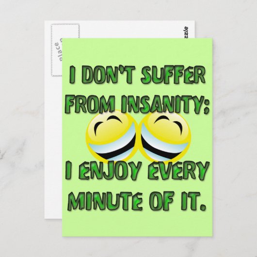 IK HEB NIET TE MAKEN MET ONZEKERHEID BRIEFKAART (Voorkant / Achterkant)