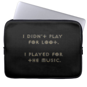 Ik heb niet voor buit gespeeld. laptop sleeve