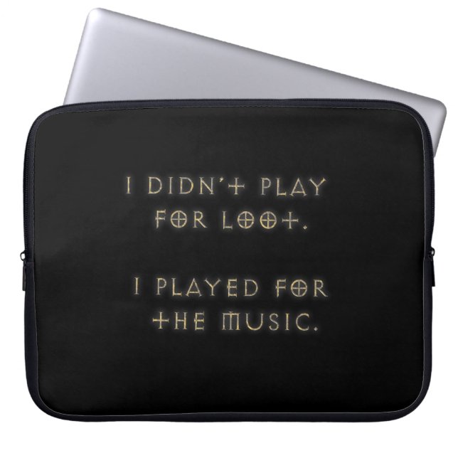 Ik heb niet voor buit gespeeld. laptop sleeve (Voorkant)