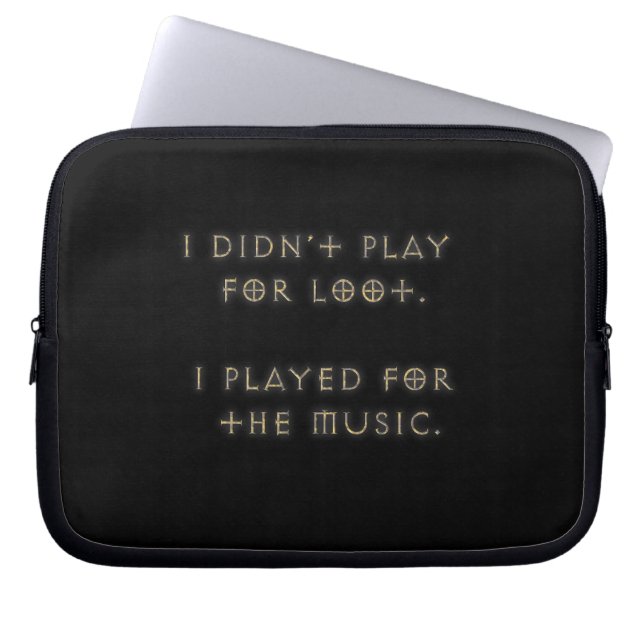Ik heb niet voor buit gespeeld. laptop sleeve (Voorkant)
