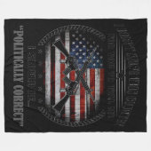 IK HEB NIET VOOR MIJN LAND SERVE. FLEECE DEKEN (Voorkant (Horizontaal))