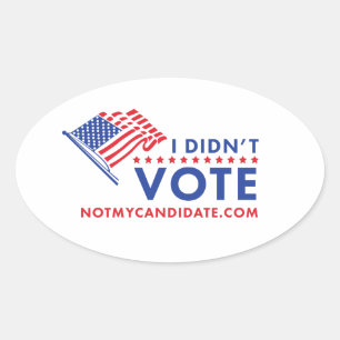 Ik heb niet voor politieke Sticker gestemd