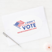 Ik heb niet voor politieke Sticker gestemd (Envelop)