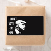 Ik heb niet voor Trump gestemd Etiket (Insitu)