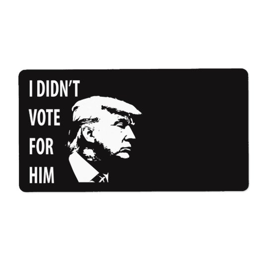 Ik heb niet voor Trump gestemd Etiket (Voorkant)
