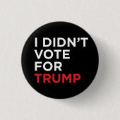 Ik heb niet voor Trump gestemd Ronde Button 3,2 Cm (Voorkant)