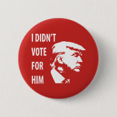 Ik heb niet voor Trump gestemd Ronde Button 5,7 Cm (Voorkant)