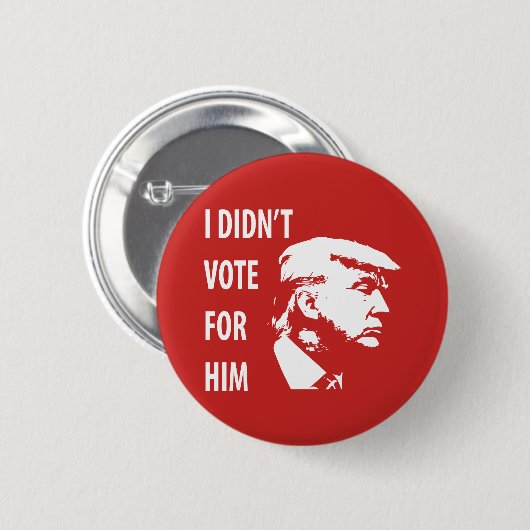 Ik heb niet voor Trump gestemd Ronde Button 5,7 Cm (Voorkant /achterkant)