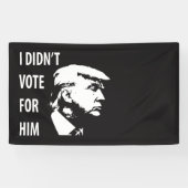 Ik heb niet voor Trump gestemd Spandoek (Horizontaal)