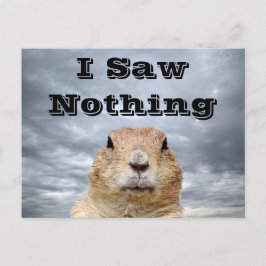 Ik heb niets gezien op Groundhog Day Briefkaart