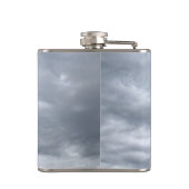 Ik heb niets gezien op Groundhog Day Heupfles (Achterkant)