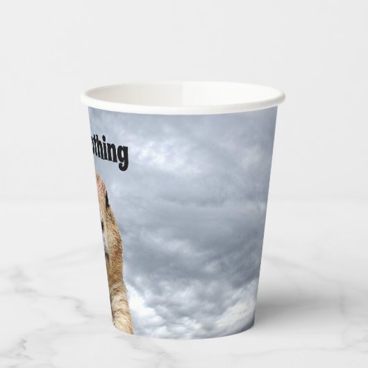 Ik heb niets gezien op Groundhog Day Papieren Bekers (Links)