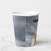 Ik heb niets gezien op Groundhog Day Papieren Bekers (Rechts)