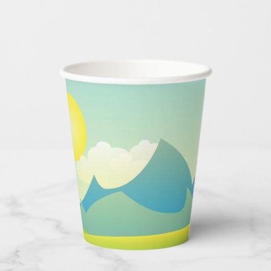 Ik heb niets gezien op Groundhog Day Papieren Bekers (Achterkant)