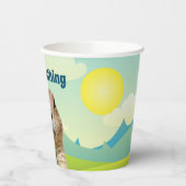 Ik heb niets gezien op Groundhog Day Papieren Bekers (Links)