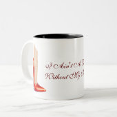 Ik heb niets zonder mijn Mok met rode schoenen. (Voorkant links)