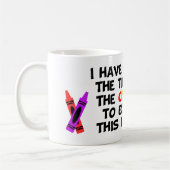 Ik heb noch de tijd, noch de gekken.... koffiemok (Links)