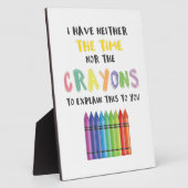 Ik heb noch de tijd noch de manschappen om dit uit fotoplaat (Zijkant)