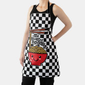 "Ik heb noedels nodig" Kawaii Ramen Bowl & Chopsti Schort (Insitu)