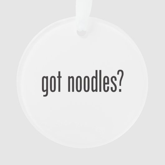 Ik heb noedels ornament (voorkant)