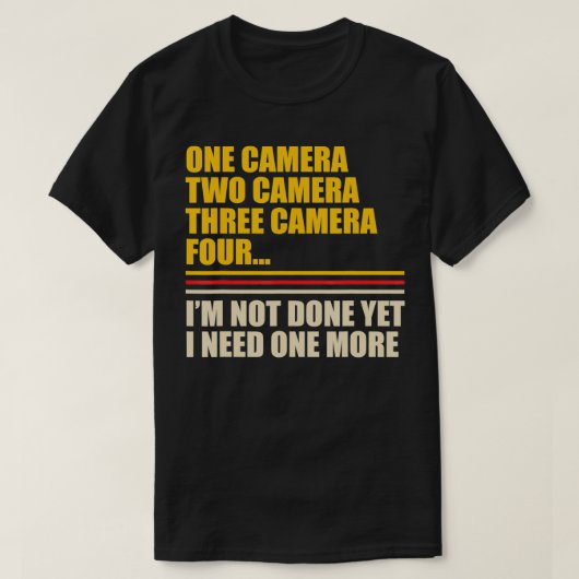 Ik heb nog een camera Lover Funny Fotograaf Ph nod T-shirt (Design voorkant)