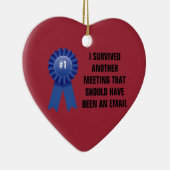 Ik heb nog een vergadering overleefd die een keramisch ornament (Rechts)