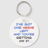 Ik heb nog één zenuwen over. sleutelhanger (Achterkant)