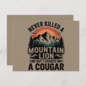 Ik heb nog nooit een bergleeuw gedood, maar ik heb briefkaart (Voorkant / Achterkant)