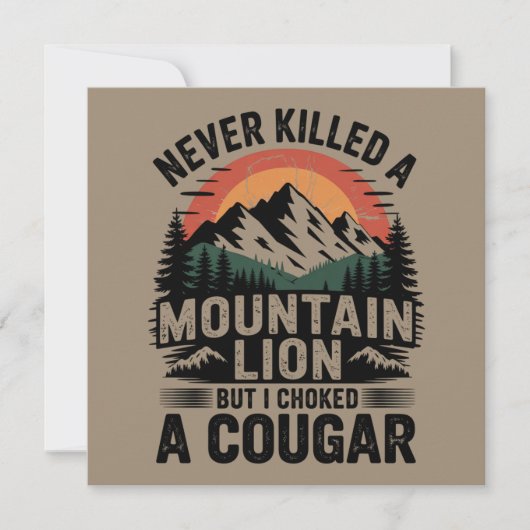 Ik heb nog nooit een bergleeuw gedood, maar ik heb kaart (Voorkant)