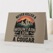 Ik heb nog nooit een bergleeuw gedood, maar ik heb kaart (Voorkant)