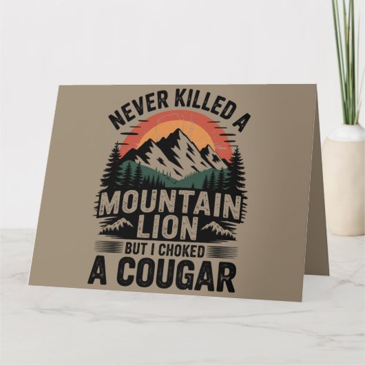 Ik heb nog nooit een bergleeuw gedood, maar ik heb kaart (Voorkant)